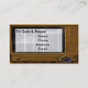 Tarjeta De Visita Televisión y servicios de la venta y de reparaci