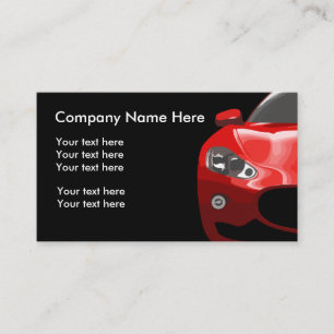 Tarjeta De Visita Tema Automotriz Genial