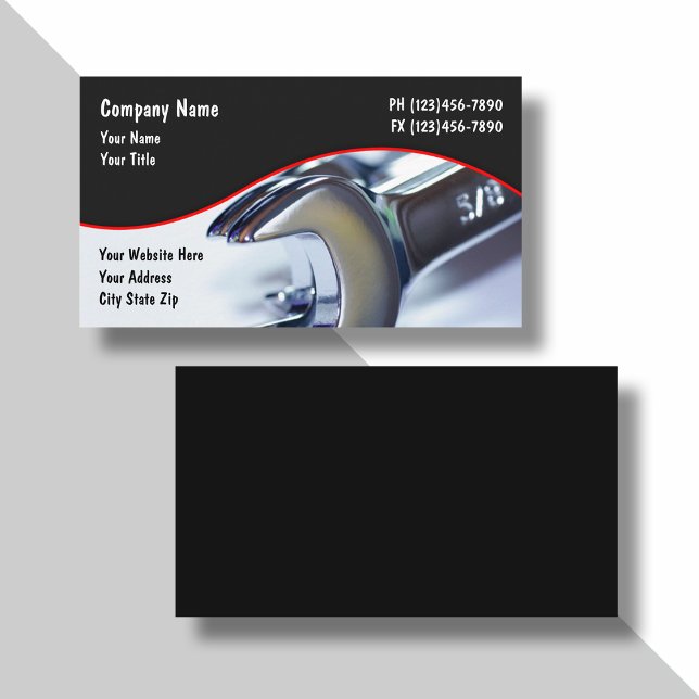Tarjeta De Visita Tema Automotriz Genial (Subido por el creador)