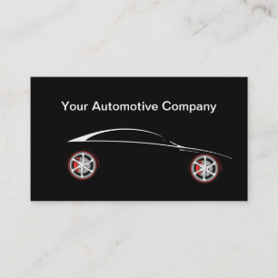 Tarjeta De Visita Tema Automotriz Moderno y Genial