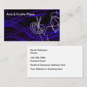 Tarjeta De Visita Tema De Artes Creativas Y Artesanías De Guay