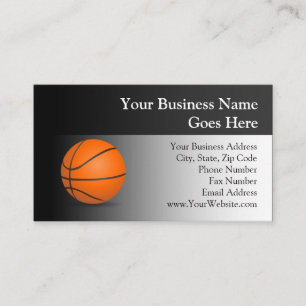 Tarjeta De Visita Tema de Baloncesto