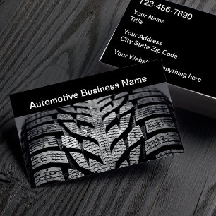 Tarjeta De Visita Tema de banda de rodadura de neumáticos automotric