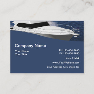 Tarjeta De Visita Tema de Barcos Marinos