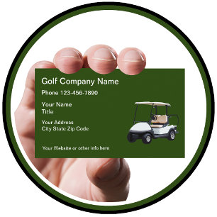 Tarjeta De Visita Tema de Carrito de Golf