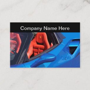 Tarjeta De Visita Tema de coche exótico genial automotriz