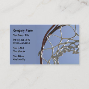 Tarjeta De Visita Tema de deportes de baloncesto