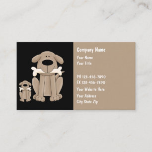 Tarjeta De Visita Tema de entrenamiento de perros