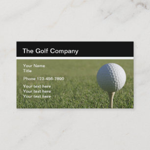 Tarjeta De Visita Tema de Golf