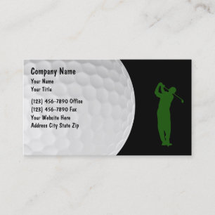 Tarjeta De Visita Tema de Golf Diseño Moderno