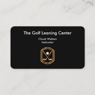 Tarjeta De Visita Tema de Golf Elegante