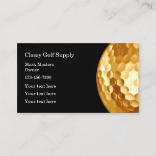 Tarjeta De Visita Tema de Golf Elegante Moderno
