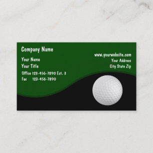 Tarjeta De Visita Tema de Golf Profesional
