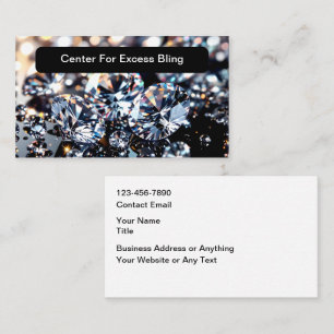 Tarjeta De Visita Tema de joyería Classy Bling
