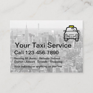 Tarjeta De Visita Tema de la ciudad de Nueva York