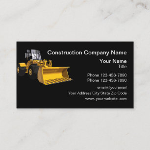 Tarjeta De Visita Tema de la construcción moderno