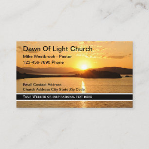 Tarjeta De Visita Tema de la Iglesia Inspiradora escénica