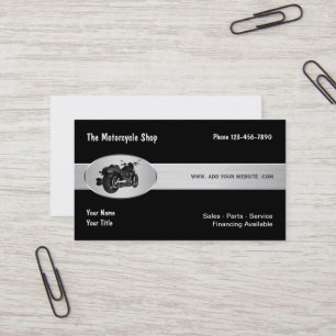 Tarjeta De Visita Tema de la motocicleta