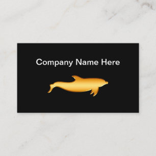Tarjeta De Visita Tema de logotipo de delfín elegante