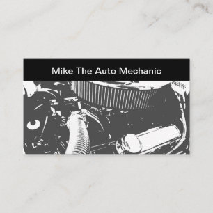 Tarjeta De Visita Tema de Mecánico de Autos