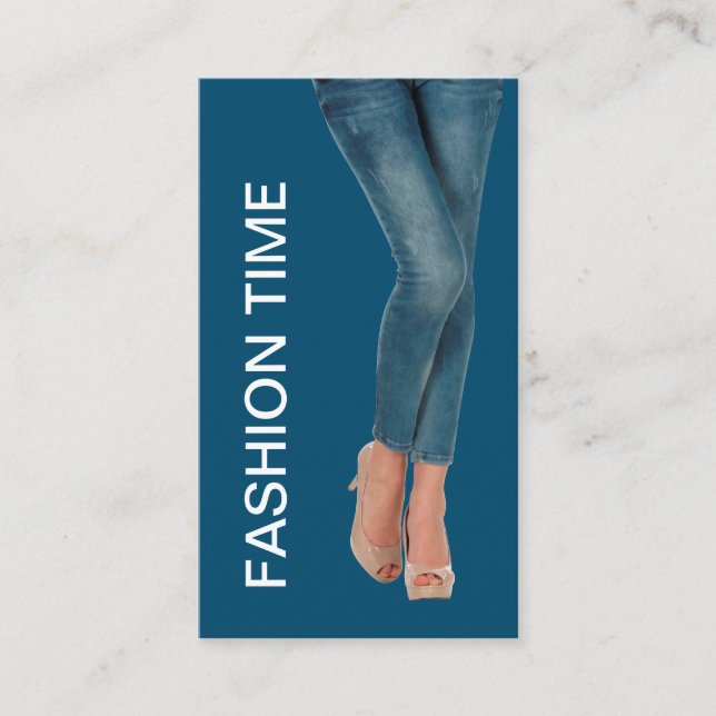 Tarjeta De Visita Tema de moda (Anverso)