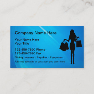 Tarjeta De Visita Tema de Moda Belleza Compras