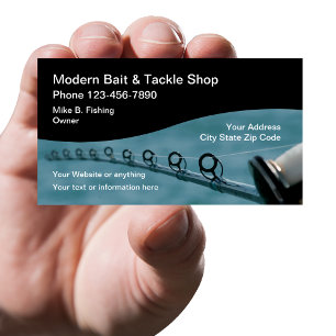 Tarjeta De Visita Tema de Pesca Moderno
