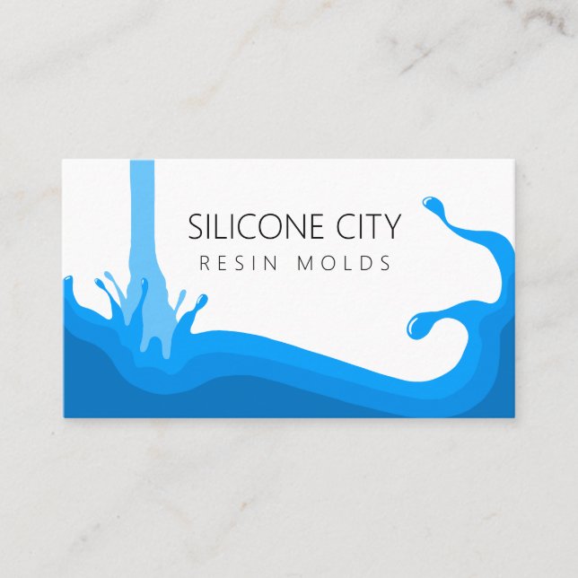 Tarjeta De Visita Tema de silicona (Anverso)