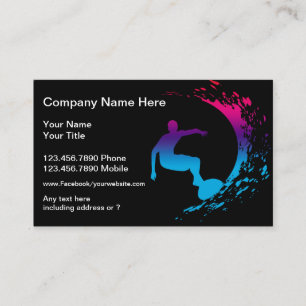 Tarjeta De Visita Tema de Surf Nuevo