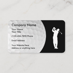 Tarjeta De Visita Tema Deisgn moderno del golf