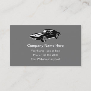 Tarjeta De Visita Tema del coche clásico de Guay