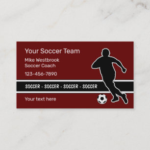 Tarjeta De Visita Tema del fútbol moderno de Guay