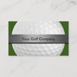 Tarjeta De Visita Tema del golf moderno de dos lados