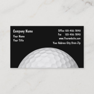 Tarjeta De Visita Tema del golf profesional