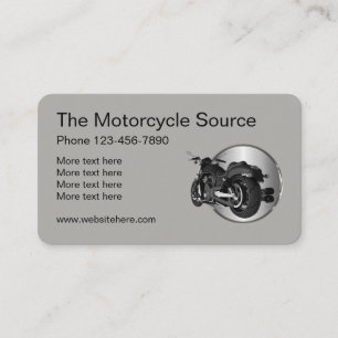 Tarjeta De Visita Tema fresco de la motocicleta