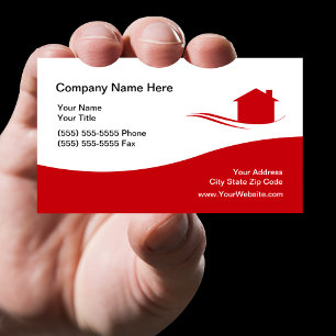 Tarjeta De Visita Tema fresco de las propiedades inmobiliarias