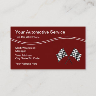 Tarjeta De Visita Tema genial de carreras de autos
