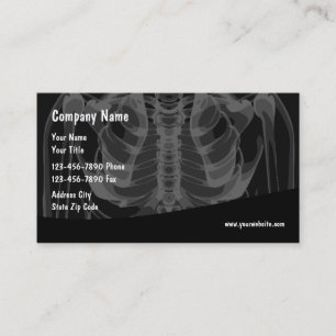 Tarjeta De Visita Tema médico de la radiología