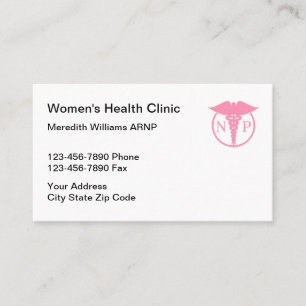 Tarjeta De Visita Tema médico del médico de la enfermera
