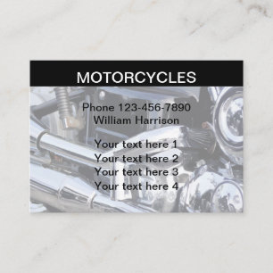 Tarjeta De Visita Tema moderno de la motocicleta