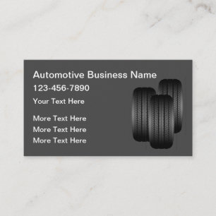 Tarjeta De Visita Temas de Neumáticos de Servicios Automotrices