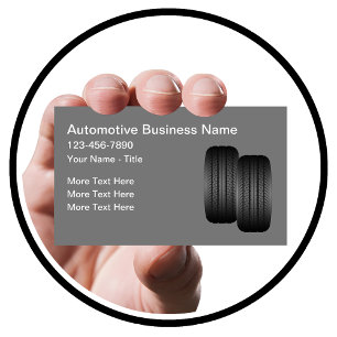 Tarjeta De Visita Temas de Neumáticos de Servicios Automotrices