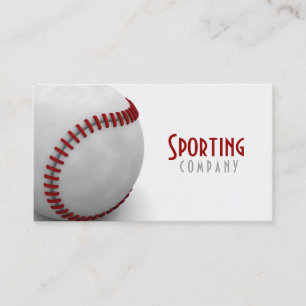 Tarjeta de visita temática del béisbol