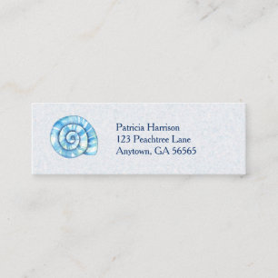 Tarjeta de visita temática del océano del Seashe