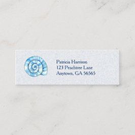 Tarjeta de visita temática del océano marino