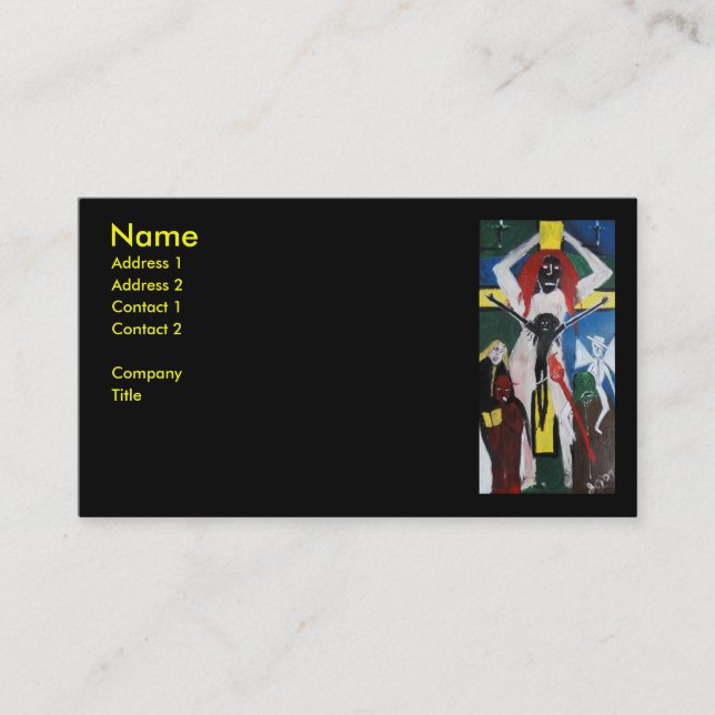 TARJETA DE VISITA TEMOR COMO JESÚS PELIRROJO (Anverso)