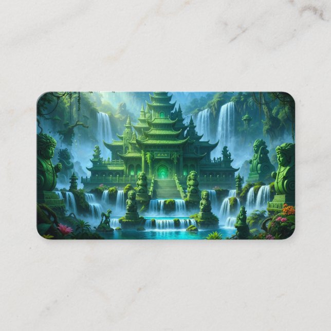 Tarjeta De Visita Temple Castle of the Secret Jade Throne Bookmark (Anverso)
