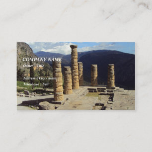 Tarjeta De Visita Templo de Apolo - Delphi