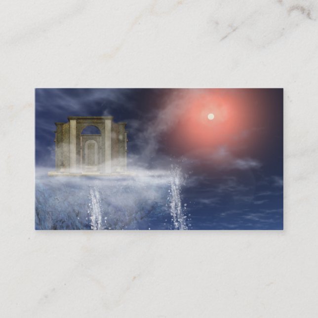 Tarjeta De Visita Templo en la montaña (Anverso)