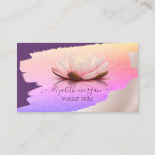 Tarjeta De Visita Tendencias, Elegante, Pincelada, Loto